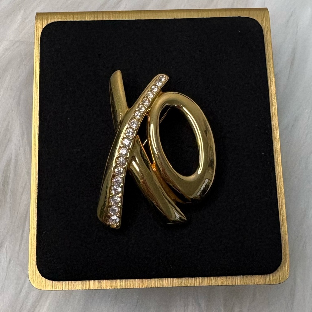 Monet Gold and Silver Accent Brooch - Picture 2 of 6
